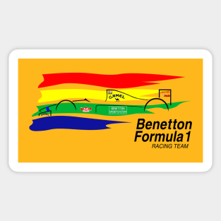 Benetton F1 Team 90's Motorsport Art Sticker